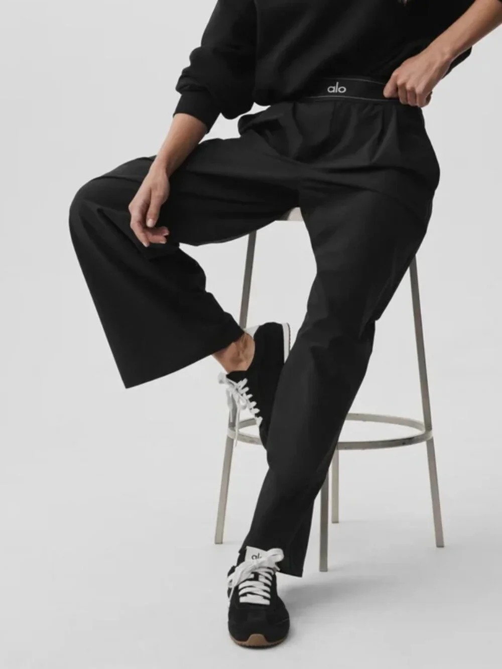 NWT🏷️ALO Yoga Suit Up Trouser Black Regular 30